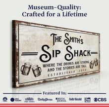 Load image into Gallery viewer, Family Sip Shack Bar Sign
