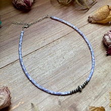 Load image into Gallery viewer, Purple Shell Necklace –  15"