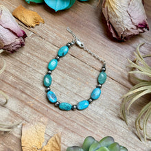 Load image into Gallery viewer, Blue Turquoise Bracelet – 6 1/4" – 5mm