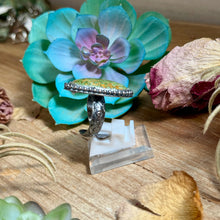 Load image into Gallery viewer, Mj Ring - Sterling Silver Green Turquoise Adjustable