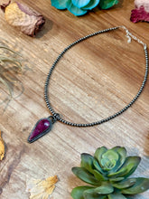 Load image into Gallery viewer, FREE Sterling Silver Pearl Necklace + MJ Purple Spiny Oyster Pendant