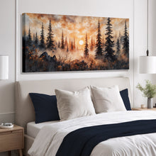 Load image into Gallery viewer, Rustic Forest Sunset Wall Art