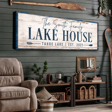 Load image into Gallery viewer, Personalized Lake House Sign V
