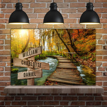 Load image into Gallery viewer, To The Woods Family Names Sign