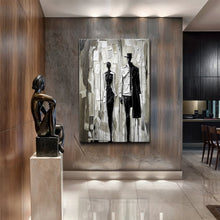 Load image into Gallery viewer, Beige &amp; Black Minimalist Wall Art