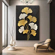 Load image into Gallery viewer, Golden Ginkgo Wall Art