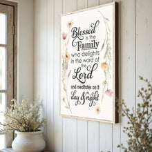 Load image into Gallery viewer, Blessed Is The Family Faith Sign