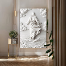 Load image into Gallery viewer, 3D Minimalist Jesus Walking on Water Wall Art