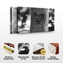 Load image into Gallery viewer, Tree Trunk Family Names Sign