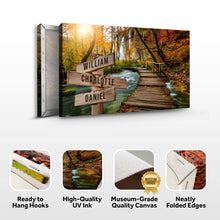 Load image into Gallery viewer, To The Woods Family Names Sign