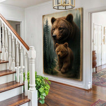 Load image into Gallery viewer, Path of the Wild Kin Bear and Cub Wall Art