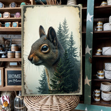 Load image into Gallery viewer, Squirrel Double Exposure Wall Art