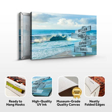 Load image into Gallery viewer, Family Names Beach Sign