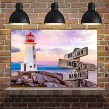 Load image into Gallery viewer, Lighthouse Family Names Sign