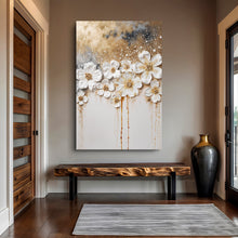 Load image into Gallery viewer, Gold Floral Wall Art