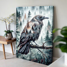 Load image into Gallery viewer, Crow Double Exposure Wall Art