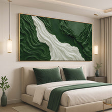 Load image into Gallery viewer, Green Rivers Abstract Wall Art