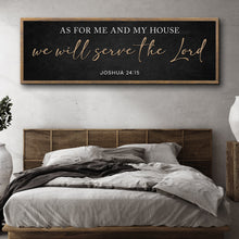 Load image into Gallery viewer, As For Me And My House We Will Serve The Lord Faith Sign III