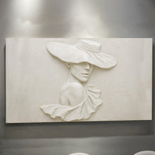 Load image into Gallery viewer, 3D Minimalist Female Portrait Wall Art