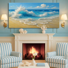Load image into Gallery viewer, Serene Ocean Wave Coastal Wall Art V
