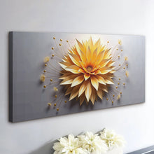 Load image into Gallery viewer, Golden Dandelion Minimalist Abstract Wall Art