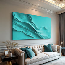 Load image into Gallery viewer, Turquoise Minimalist Wall Art