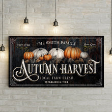Load image into Gallery viewer, Family Autumn Harvest Thanksgiving Sign