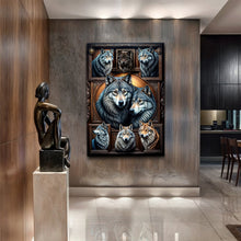 Load image into Gallery viewer, 3D Wolf Collage Wall Art III