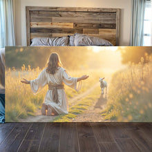 Load image into Gallery viewer, Jesus Protects The Lamb From Wolves Faith Wall Art IX