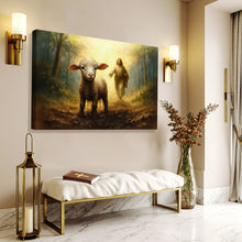 Load image into Gallery viewer, Jesus Running After A Lost Lamb Faith Wall Art