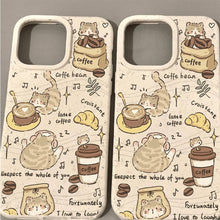 Load image into Gallery viewer, Coffee Cat Fun Life Illustration phone case