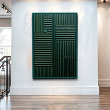Load image into Gallery viewer, Green Abstract Patterns Wall Art