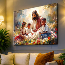 Load image into Gallery viewer, Jesus With Children Faith Wall Art VII