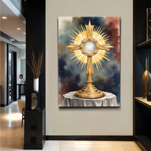 Load image into Gallery viewer, Holy Eucharist in Monstrance Faith Wall Art