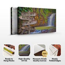 Load image into Gallery viewer, Waterfall Family Names Sign
