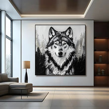 Load image into Gallery viewer, 3D Wolf Wall Art IV