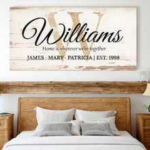 Load image into Gallery viewer, Personalized Family Sign XI