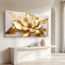 Load image into Gallery viewer, Golden Dandelion Minimalist Abstract Wall Art VIII