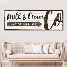Load image into Gallery viewer, Farm Fresh Milk And Cream Co Sign