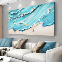 Load image into Gallery viewer, Abstract Aerial View Beach Wall Art