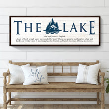 Load image into Gallery viewer, The Definition of Lake Sign II