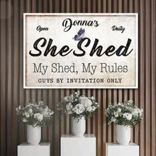 Load image into Gallery viewer, Personalized She Shed Sign XIX