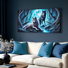 Load image into Gallery viewer, 3D Wolves Wall Art