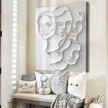Load image into Gallery viewer, 3D Minimalist Faces Wall Art