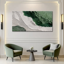 Load image into Gallery viewer, Green Rivers Abstract Wall Art II