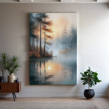 Load image into Gallery viewer, Misty Lake Wall Art
