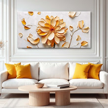 Load image into Gallery viewer, Golden Dandelion Minimalist Abstract Wall Art III