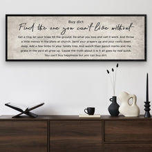 Load image into Gallery viewer, Find The One You Can't Live Without Family Sign III
