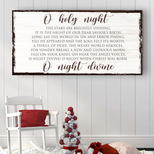 Load image into Gallery viewer, O Holy Night Christmas Sign II