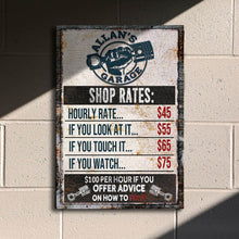 Load image into Gallery viewer, Garage Rules Sign